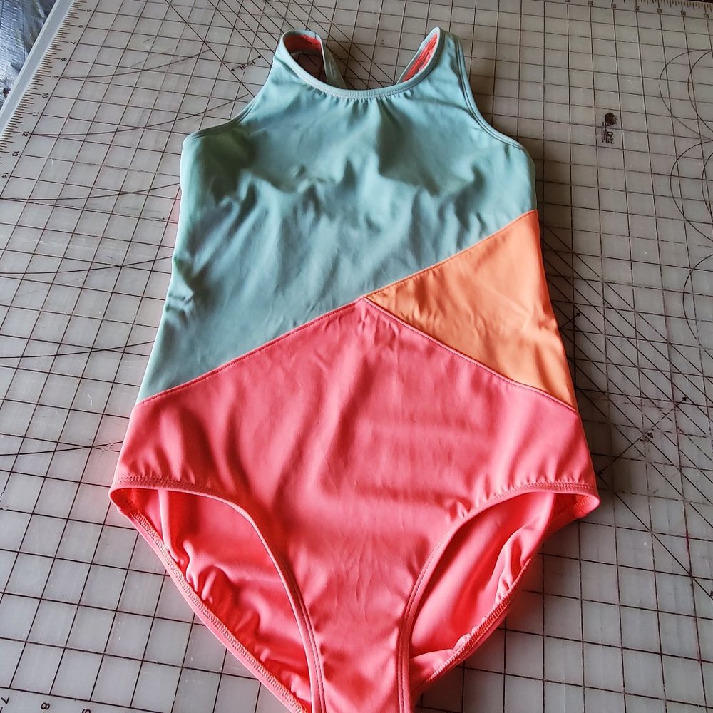 Girl's Lands End One Piece Swimsuit in size 14